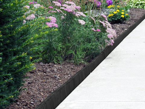 Image of Black Flexible Poly Landscape Edging (6-Pk) 15' of Edging