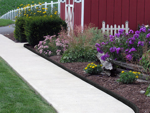 Image of Black Flexible Poly Landscape Edging (6-Pk) 15' of Edging